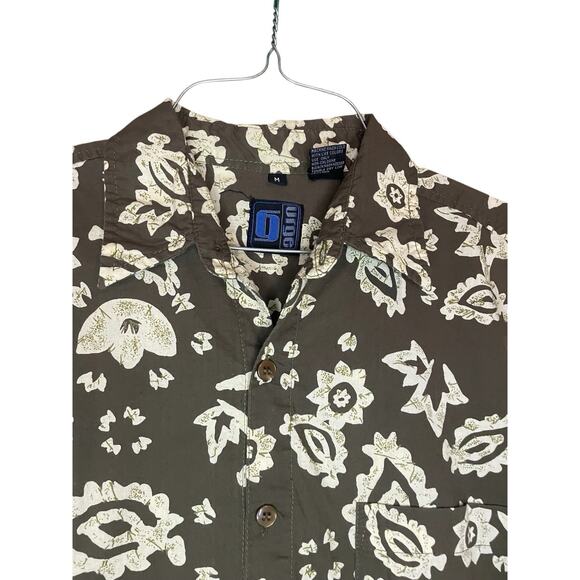 Vintage Urge Abstract Print Casual Button Up Shirt Mens Medium 90s Cotton Surf - Picture 2 of 5